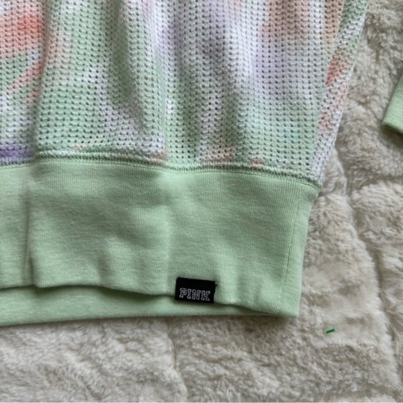 Victoria's Secret PINK | Tie Dye Mesh Long Sleeve Shirt | Size Extra Small - Picture 7 of 13